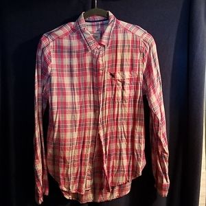 A & F plaid long sleeve button down.